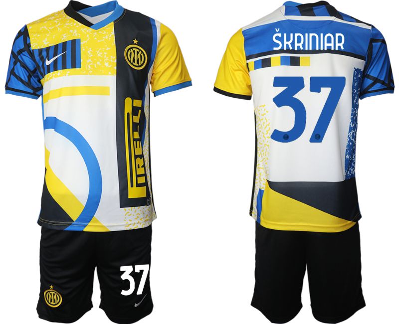 Men 2020-2021 Club Inter Milan Third away black #37 Nike Soccer Jersey